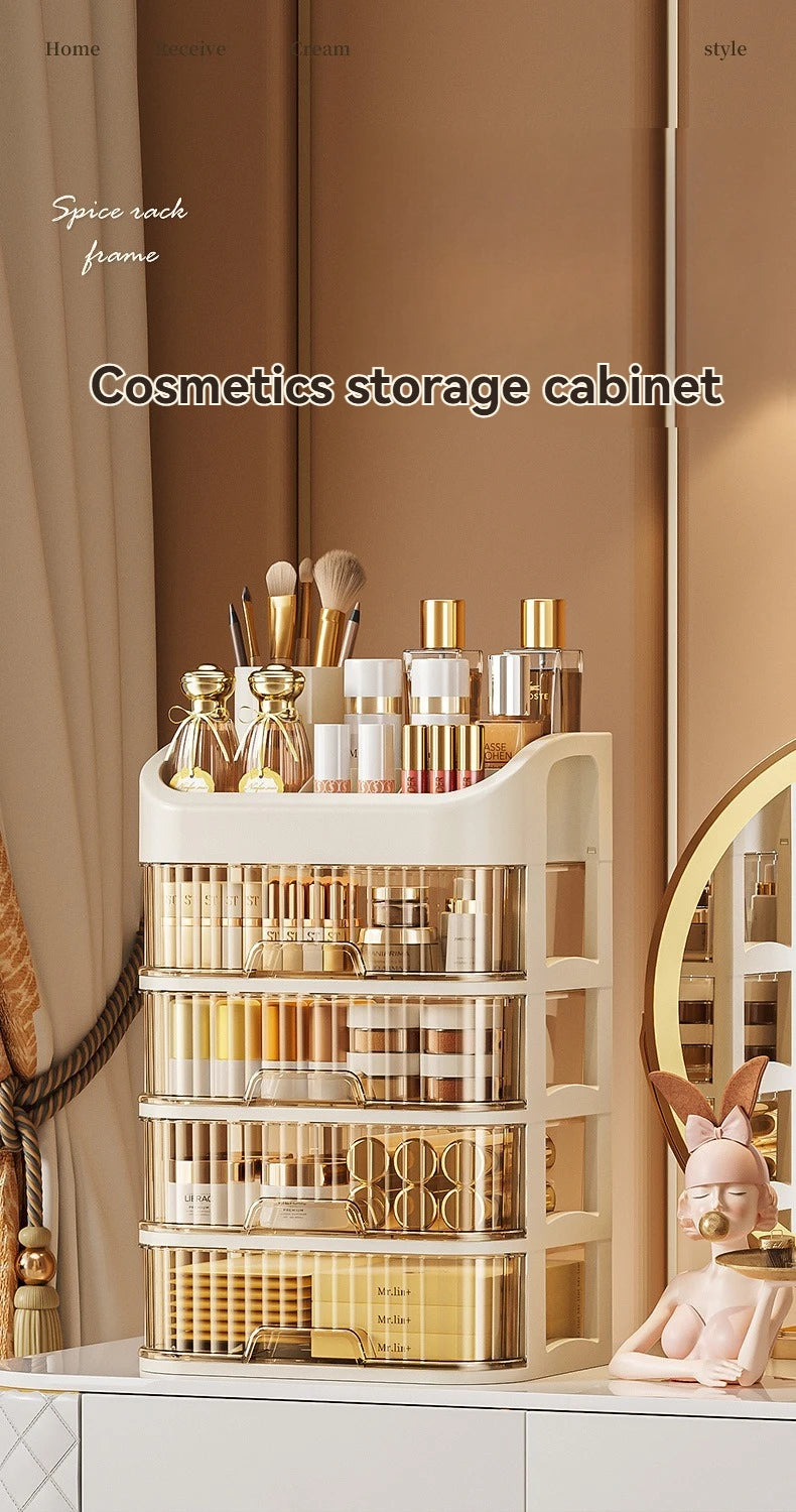 1PC Cosmetic Storage Box Large Capacity Storage Dustproof Storage Rack Skin Care Products Facial Mask Lipstick Storage Drawer