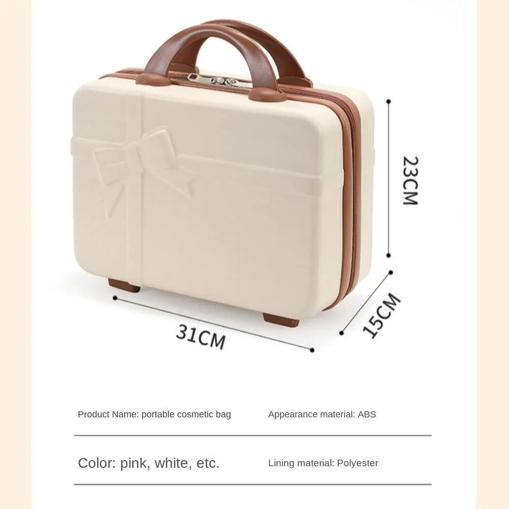 Hand Carry Strap On Luggage Cosmetic Makeup Toiletries Travel Organizer Bag Small Makeup Box Short Trip Travel Bags