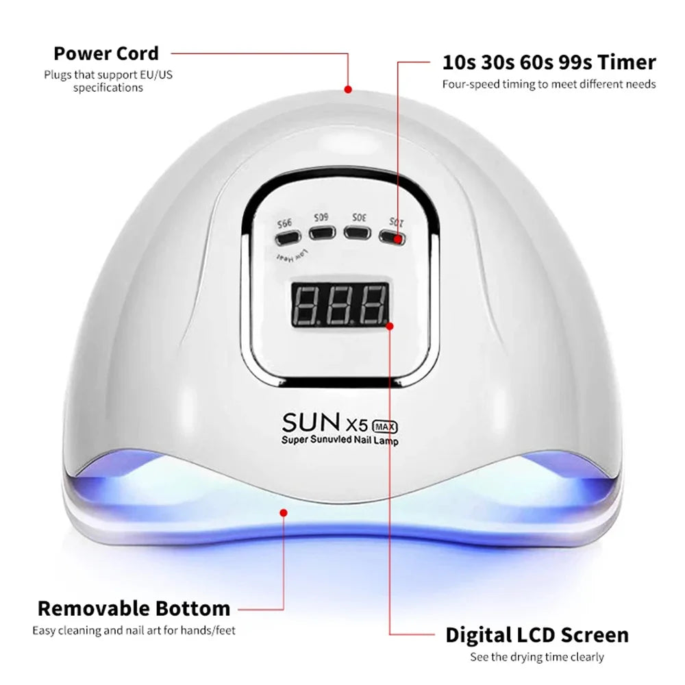 SUN X5 MAX Nail Drying Light Whith Lntelligent Sensor LED Nail Dryer For Remover Gel Polish Equipment Tool