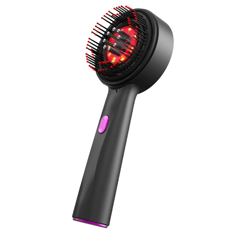 Electric Hair Regrowth Brush with Infrared Light Machine Acupoint Scalp Massage Anti-Hair Loss Exercise Hair Scrubber Combs