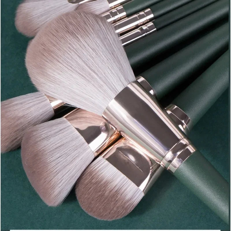 14Pcs Makeup Brushes Set Large Fluffy Soft Eye Shadow Foundation Brush Women Cosmetic Powder Blush Blending Beauty Make Up Tools