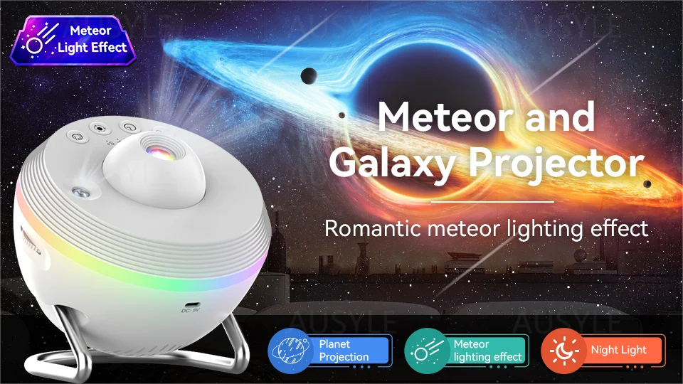 Meteor Galaxy Projector 13 in 1 HD Planetarium Night Light Lamp Rotary Space Ball Planetarium Projector Lights for kids Room