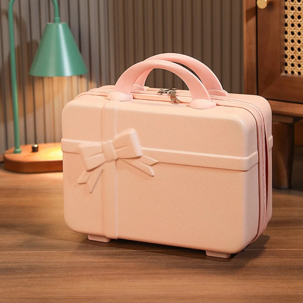 Hand Carry Strap On Luggage Cosmetic Makeup Toiletries Travel Organizer Bag Small Makeup Box Short Trip Travel Bags