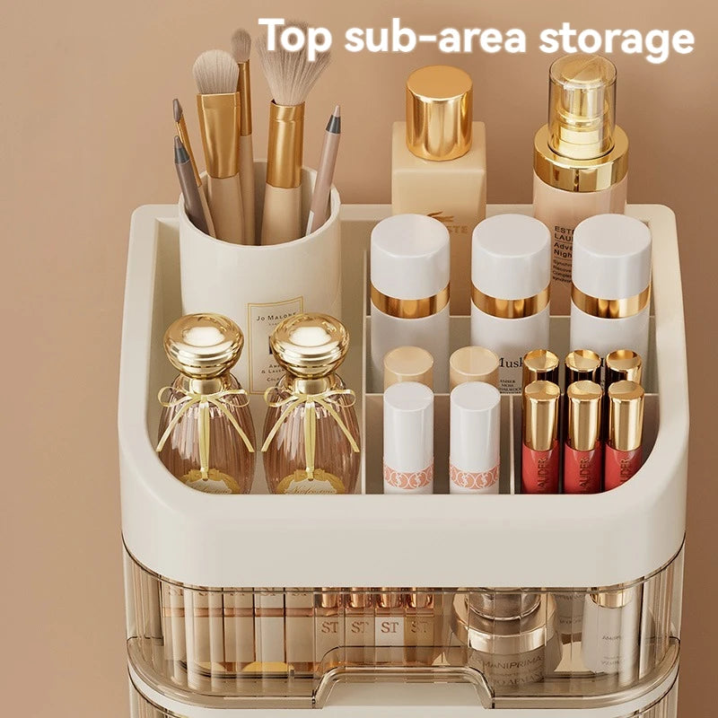 1PC Cosmetic Storage Box Large Capacity Storage Dustproof Storage Rack Skin Care Products Facial Mask Lipstick Storage Drawer