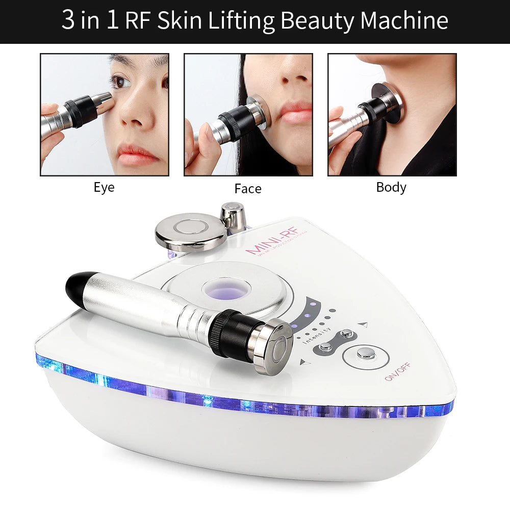 3 in 1 RF Tripolar Skin Lifting Machine Body Slimming Face&Eye Lifting Tighten Beauty Device Remove Eye Neck wrinkle Double Chin