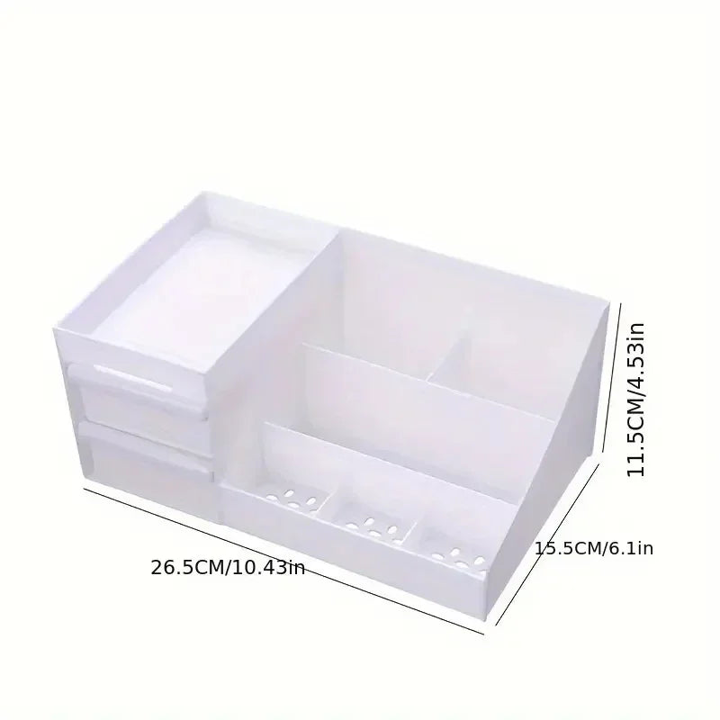 Drawer Style Cosmetic Storage Box, Desktop Dressing Table, Lipstick Skincare Product Sorting Rack