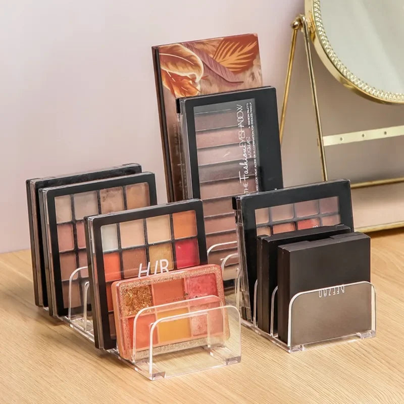 New Eyeshadow Palette Organizer Eyepowder Storage Tray Cosmetics Rack Makeup Tools Compartment Holder for Women Makeup Organizer