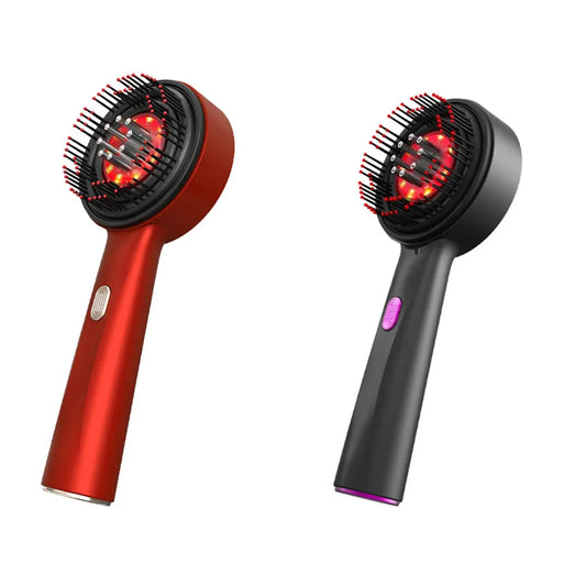 Electric Hair Regrowth Brush with Infrared Light Machine Acupoint Scalp Massage Anti-Hair Loss Exercise Hair Scrubber Combs